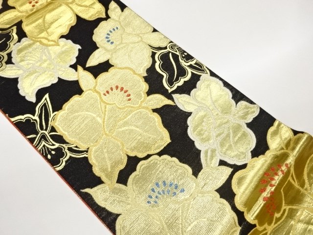 JAPANESE KIMONO / FUKURO OBI / WOVEN CATTLEYA